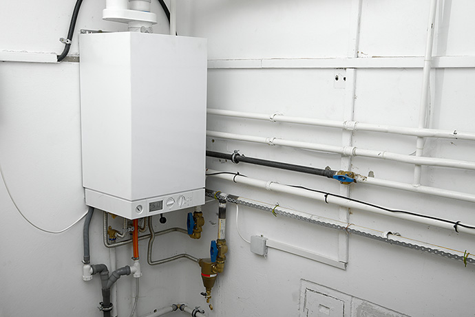 Boiler installation in a London property